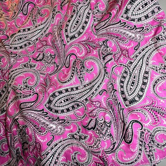 LAUREN by RALPH LAUREN Pink Paisley Button Down Shirt - Picture 4 of 11